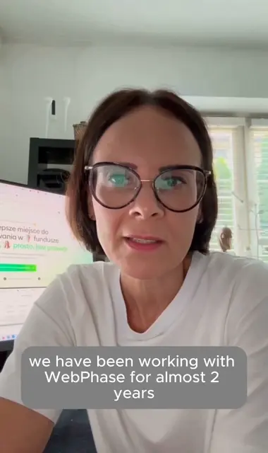 Dorota Pietrzak of kupfundusz.pl on working with WebPhase